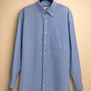 Peter Millar Blue Gingham Men's Shirt